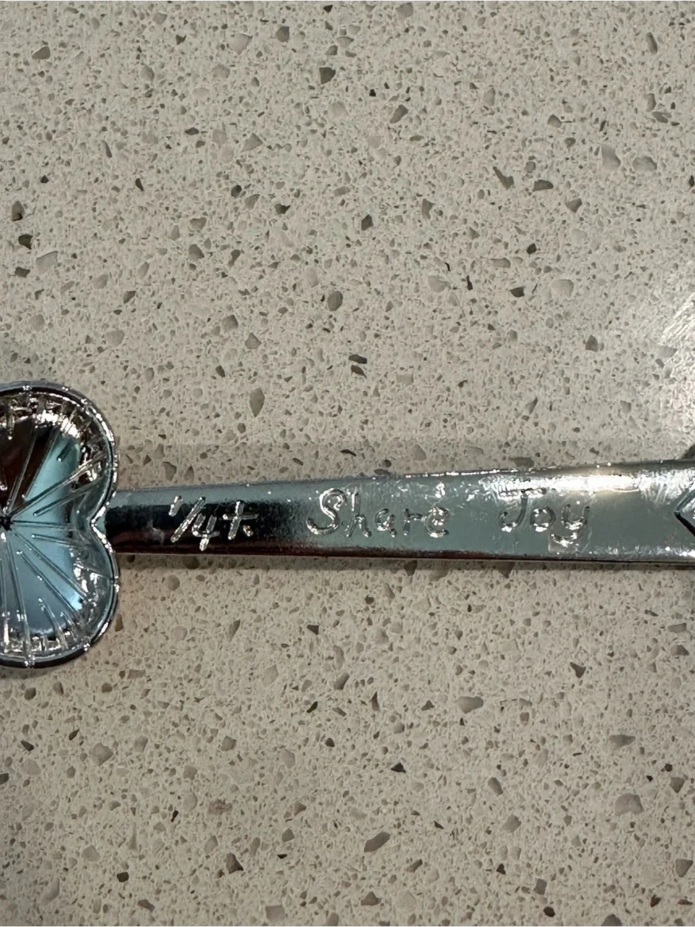 GANZ Silver Heart Measuring Spoon Set